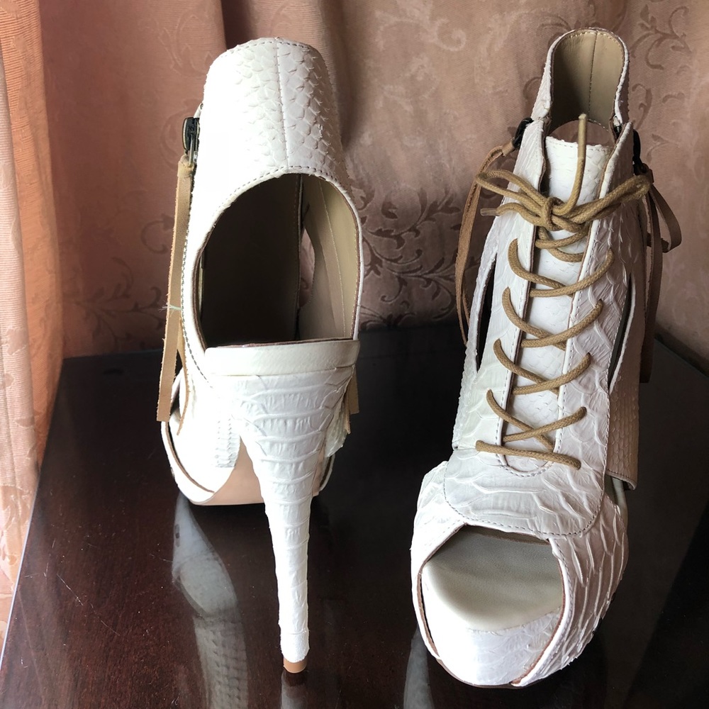 NEW Kate Ferguson Eraussi Ice - Cream Leather 7.5 - Picture 4 of 6
